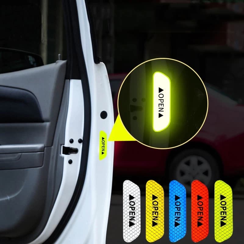 4 PCS Reflective Car Door Sticker