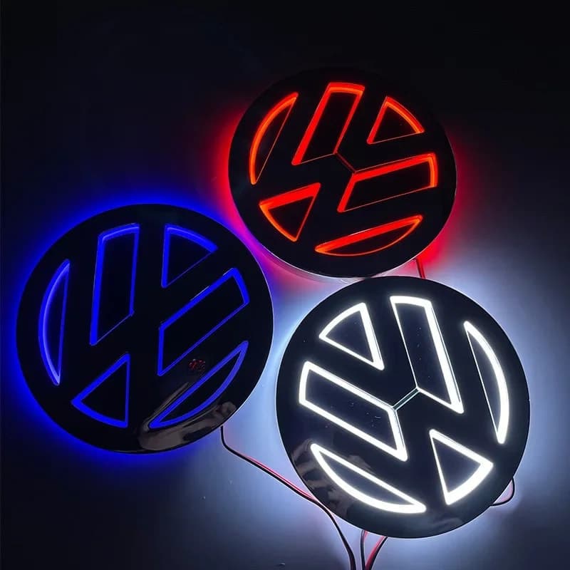 Front and Rear VW LED Grille Badge